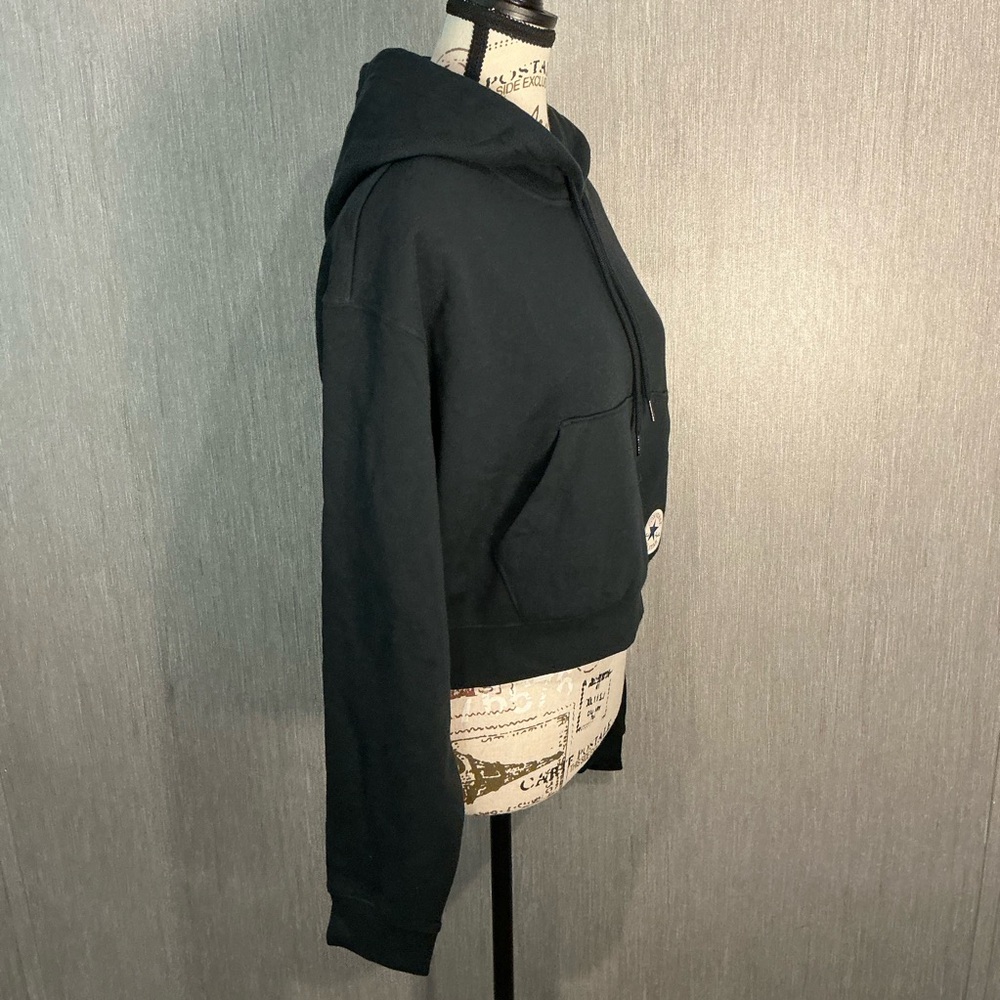 NWOT Converse Women's Black Hoodie Sweater Size Large - Picture 5 of 11